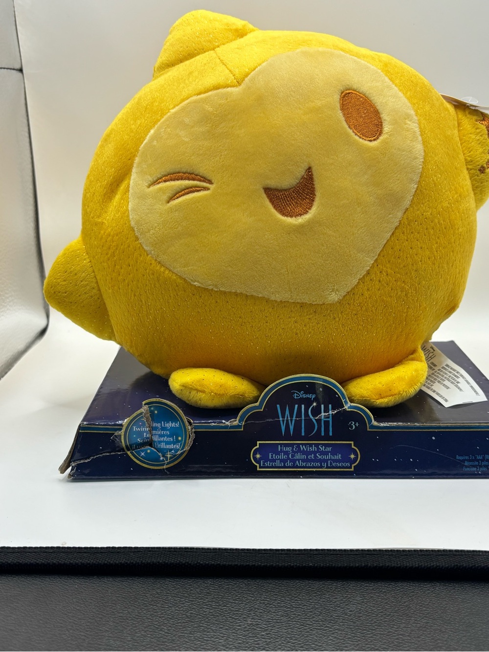 Disney Yellow Winking Star Plush Accent Pillow